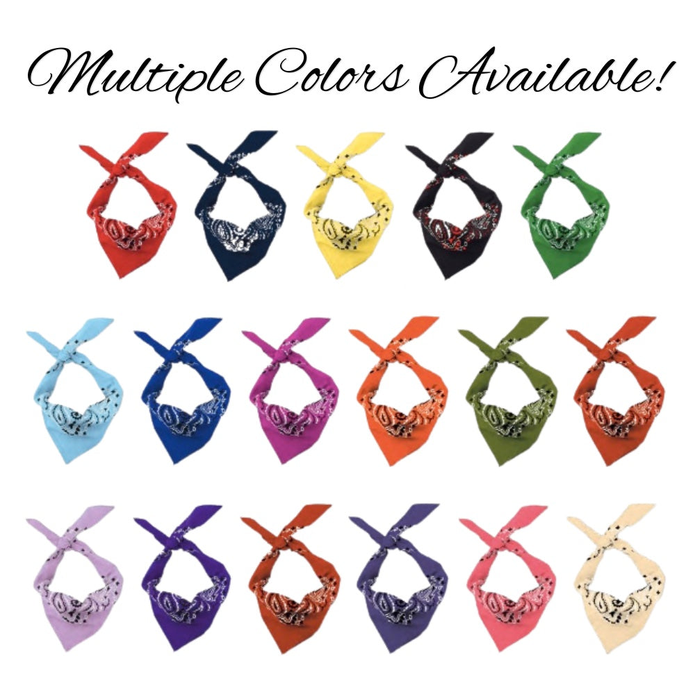 Paisley Bandana Triangle Head Scarf Headband