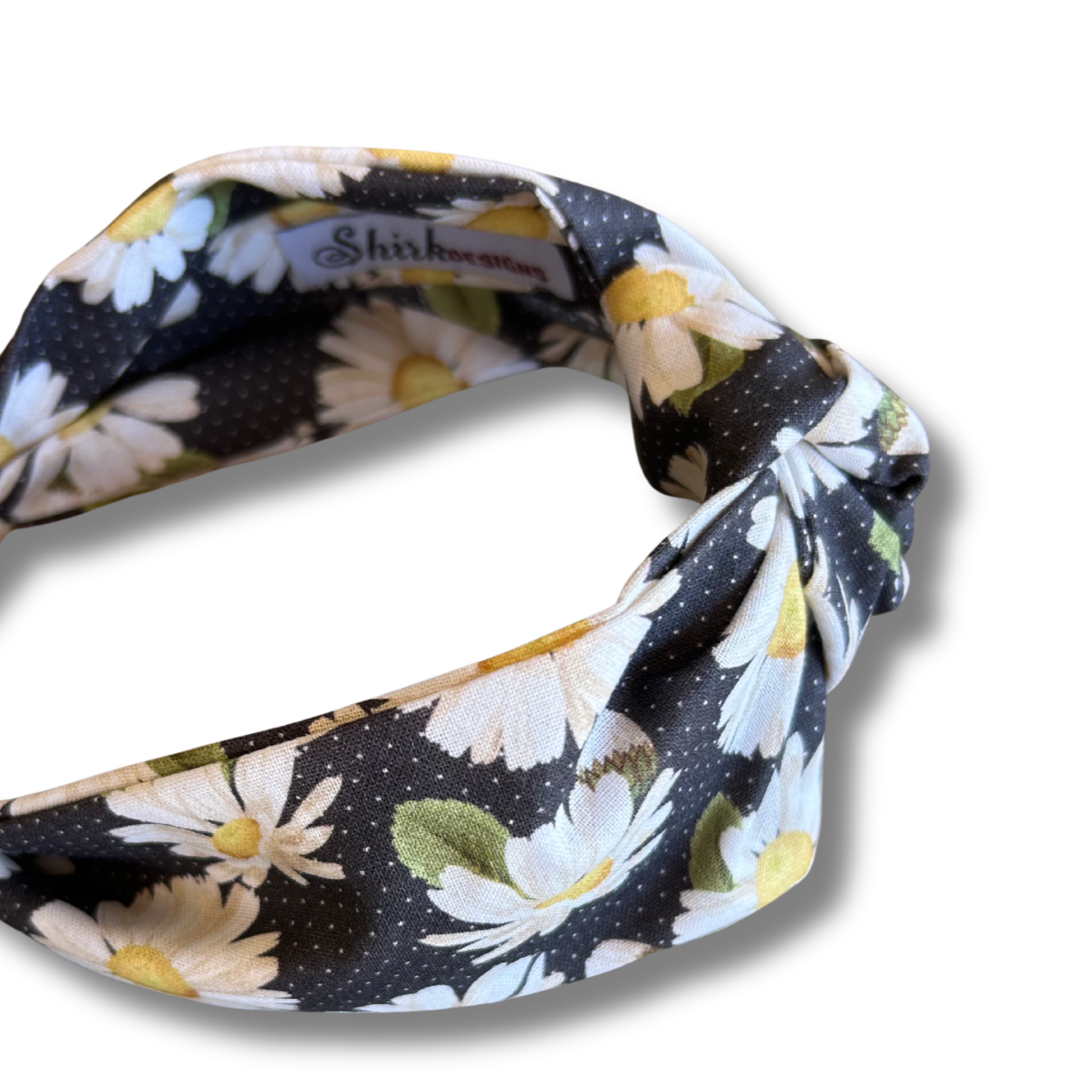 Daisy And Dots Top Knot Headband