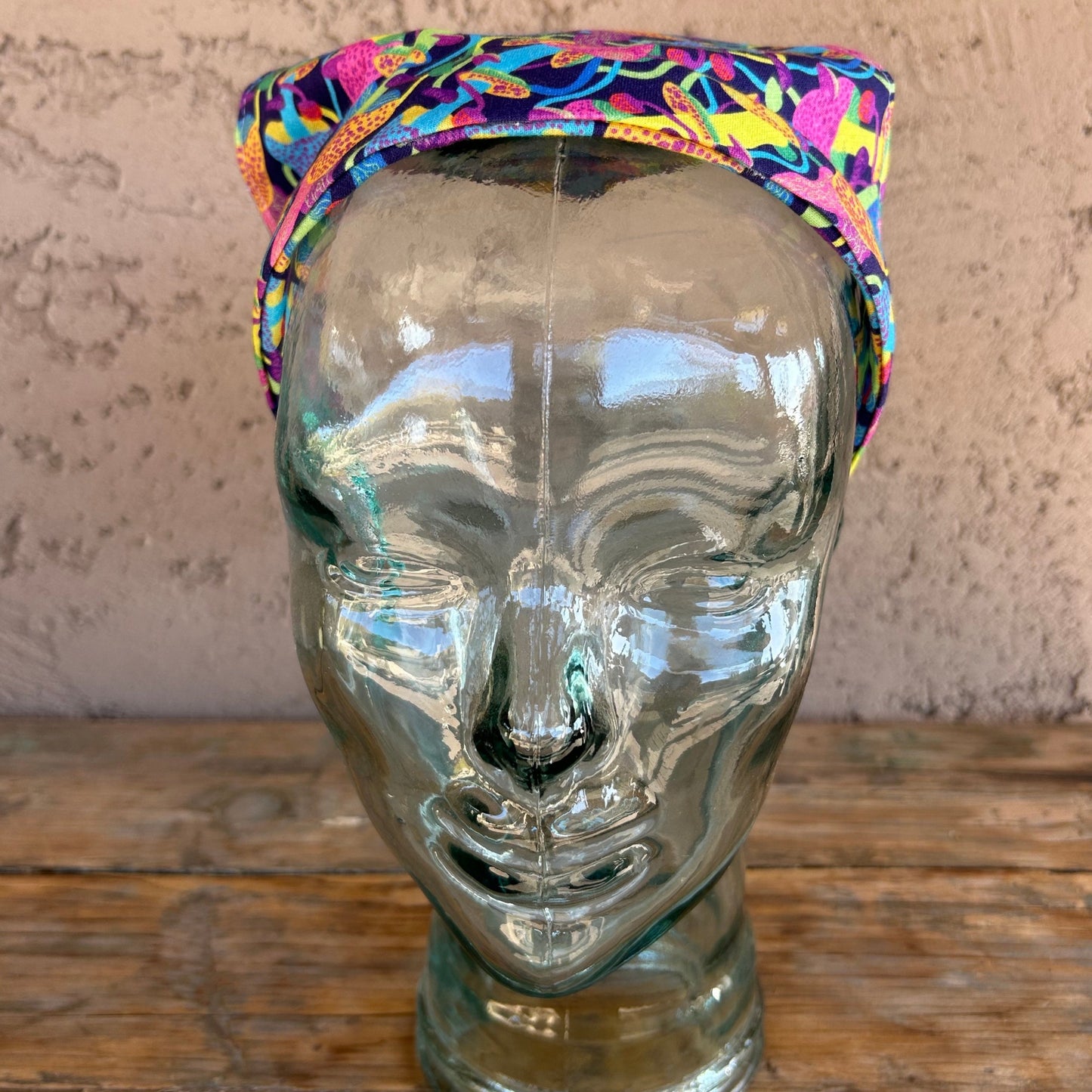 Psychedelic Mushroom Triangle Head Scarf Headband