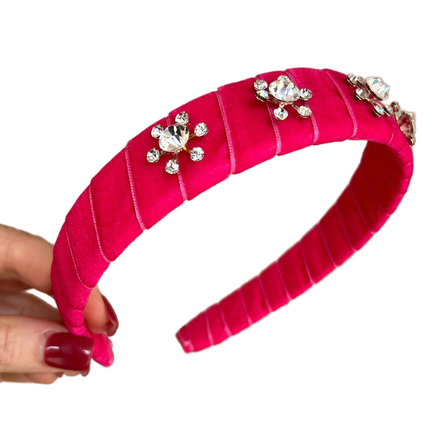 Pretty Pink Velvet Headband