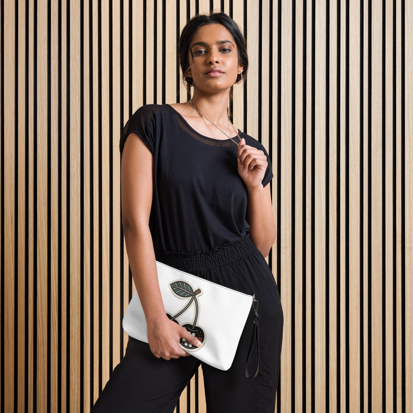 Black Cherry Tattoo Crossbody Bag