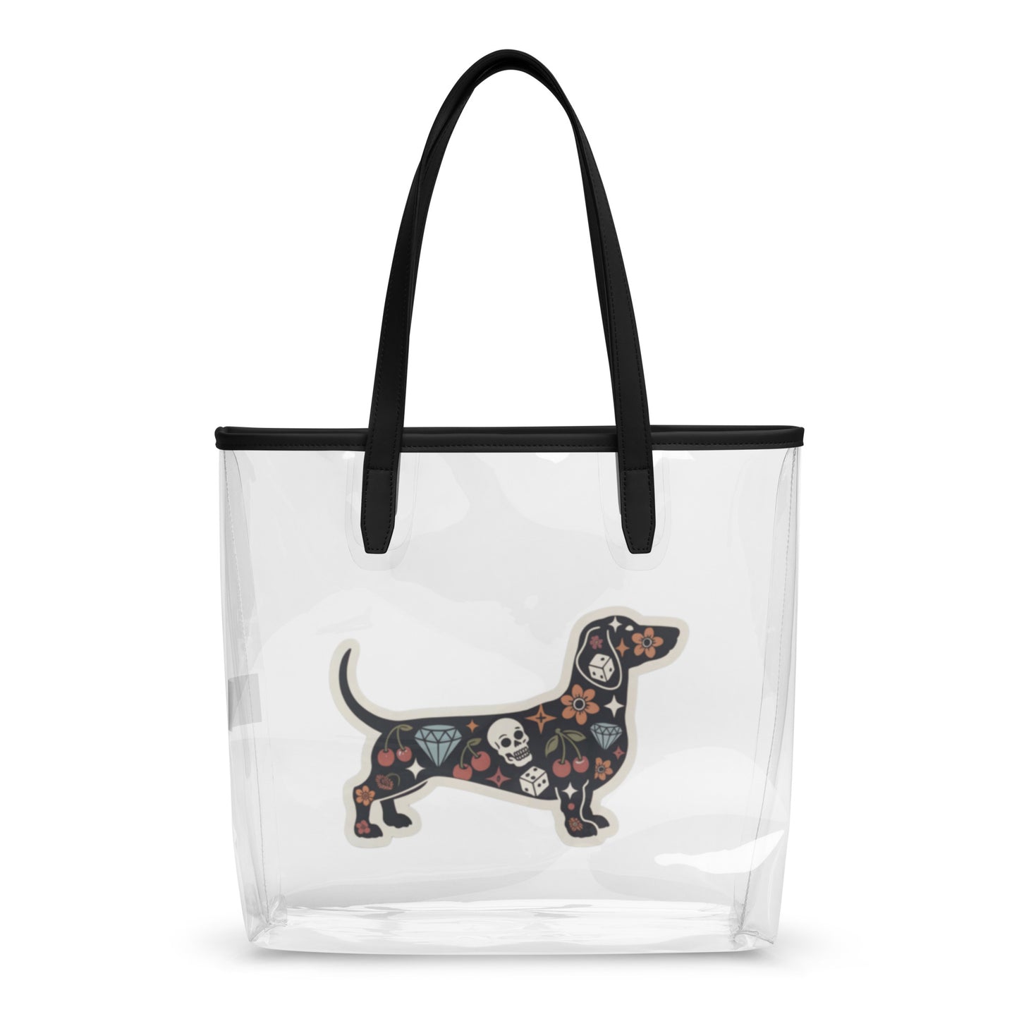 Tattooed Dachshund Clear Tote Bag