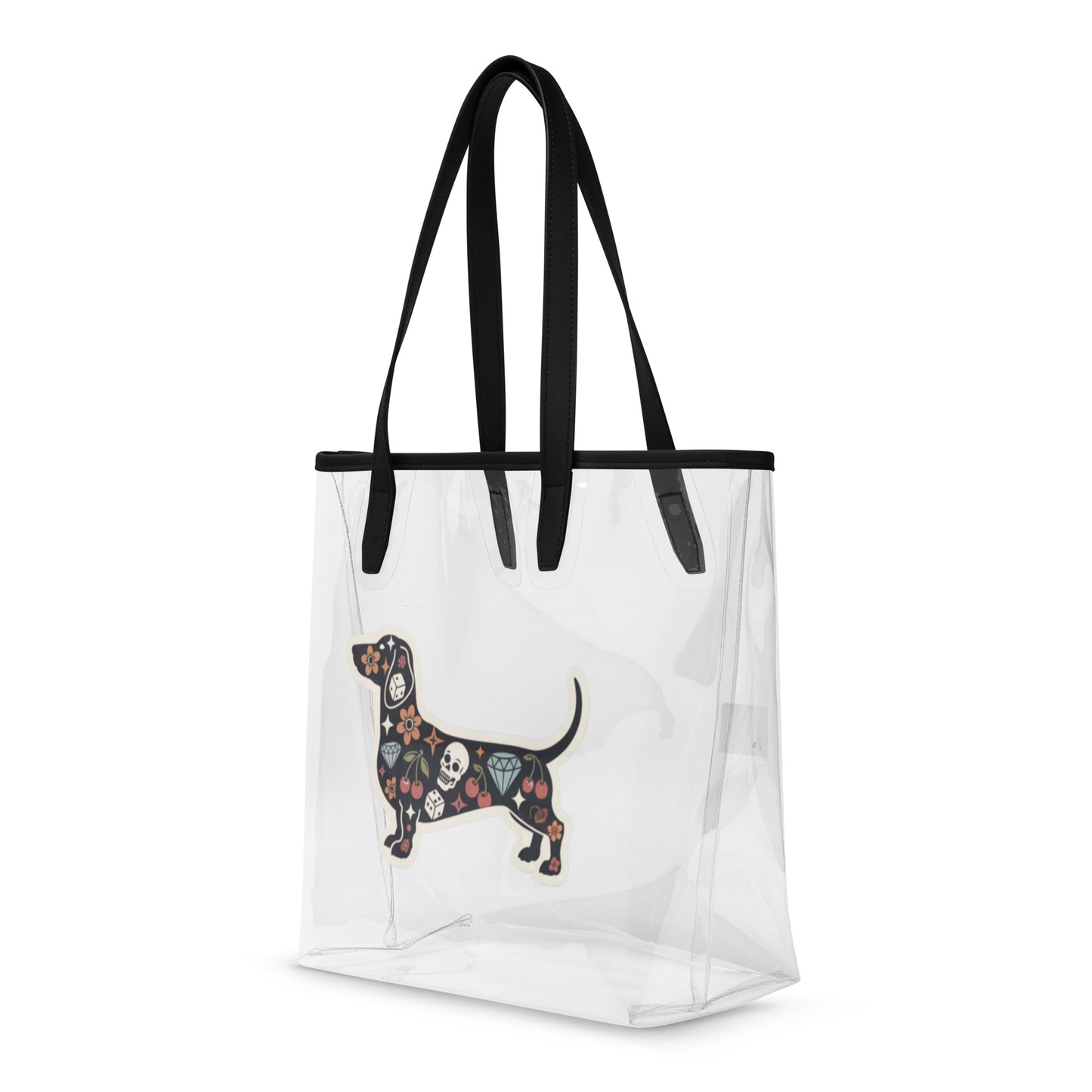 Tattooed Dachshund Clear Tote Bag