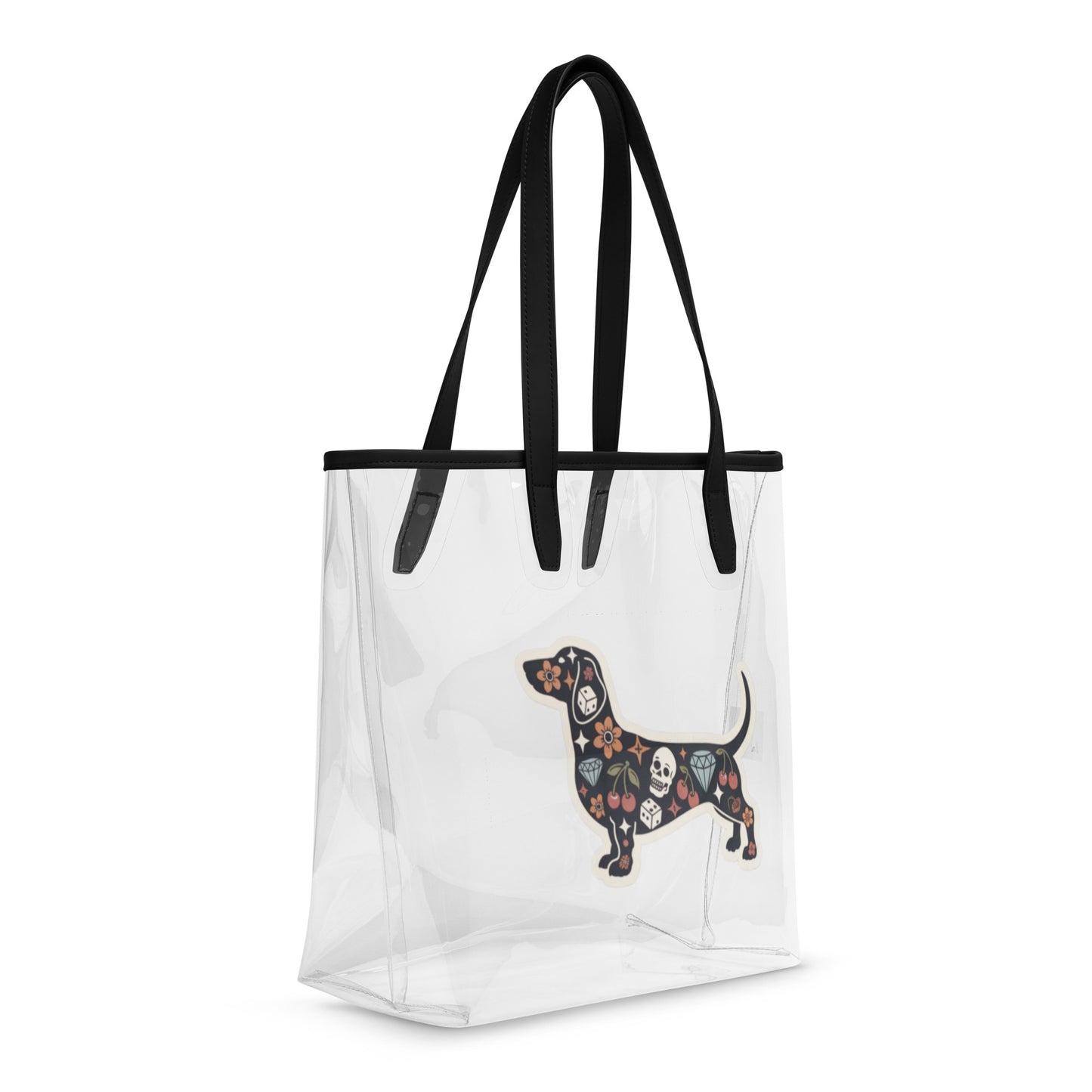 Tattooed Dachshund Clear Tote Bag