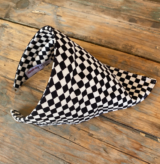 Checkerboard Triangle Head Scarf Headband
