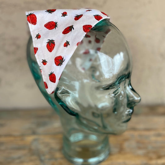 Boho Strawberry Head Scarf Headband