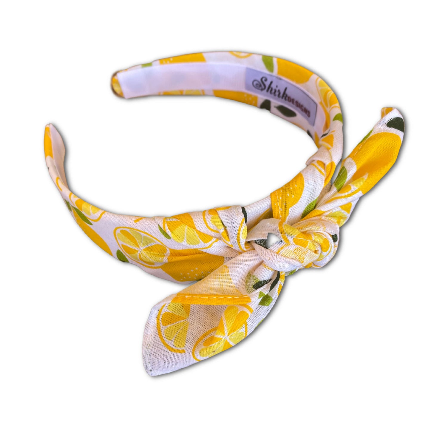 Spring Lemon Knot Tie Headband