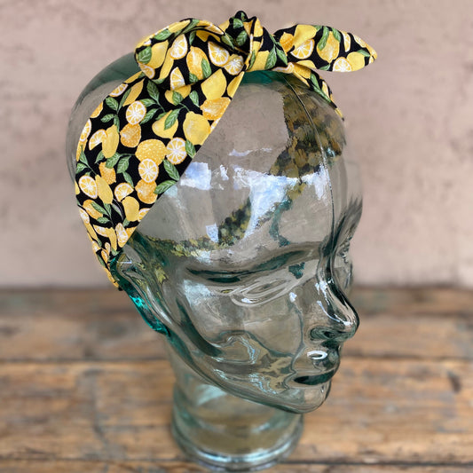 Lemon Elastic Head Wrap Headband