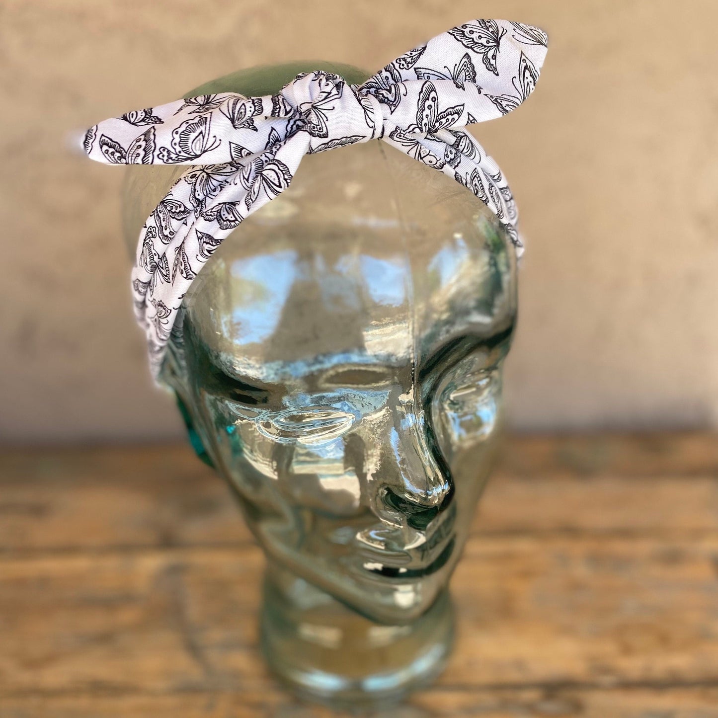 Butterfly Elastic Head Wrap Headband