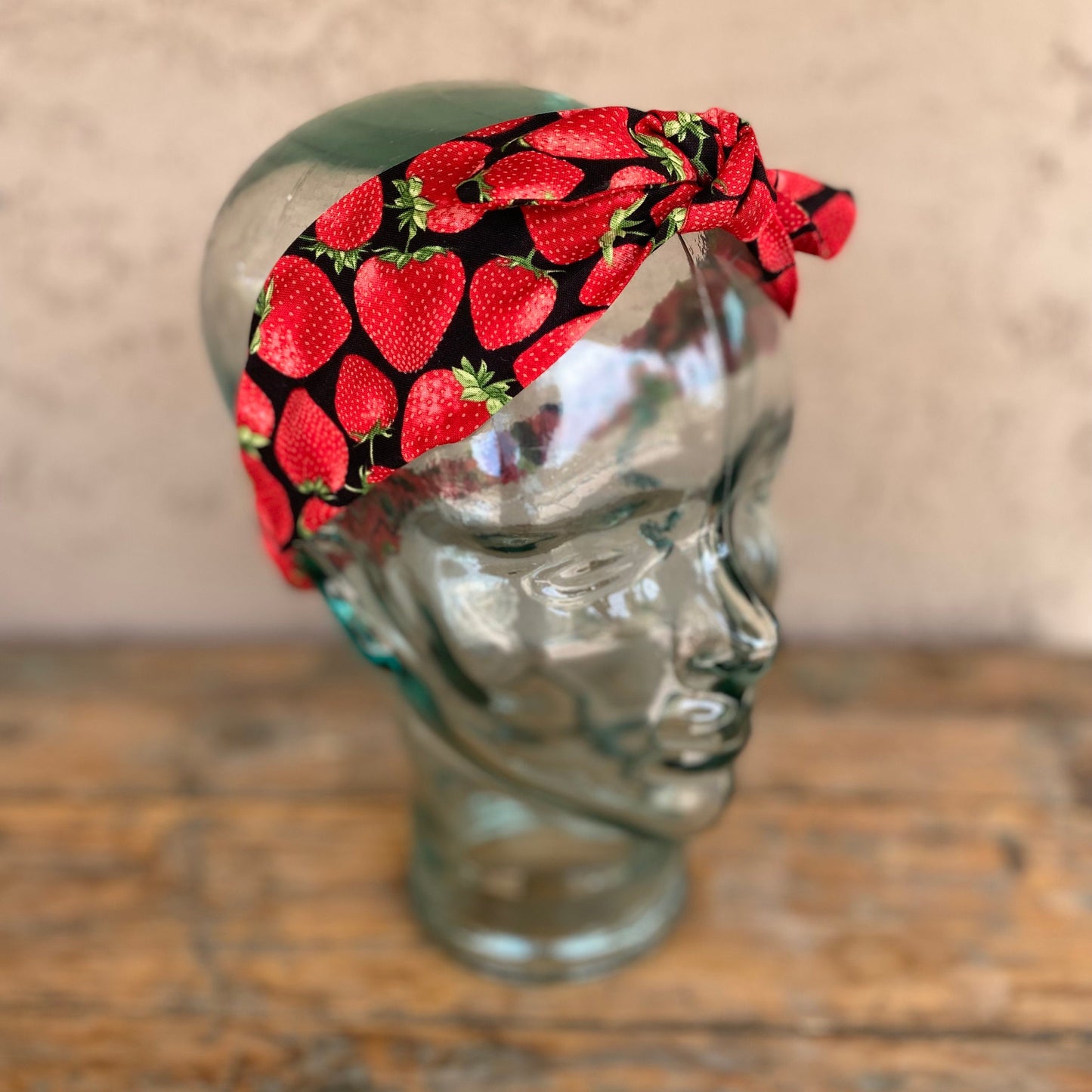 Strawberry Elastic Head Wrap Headband