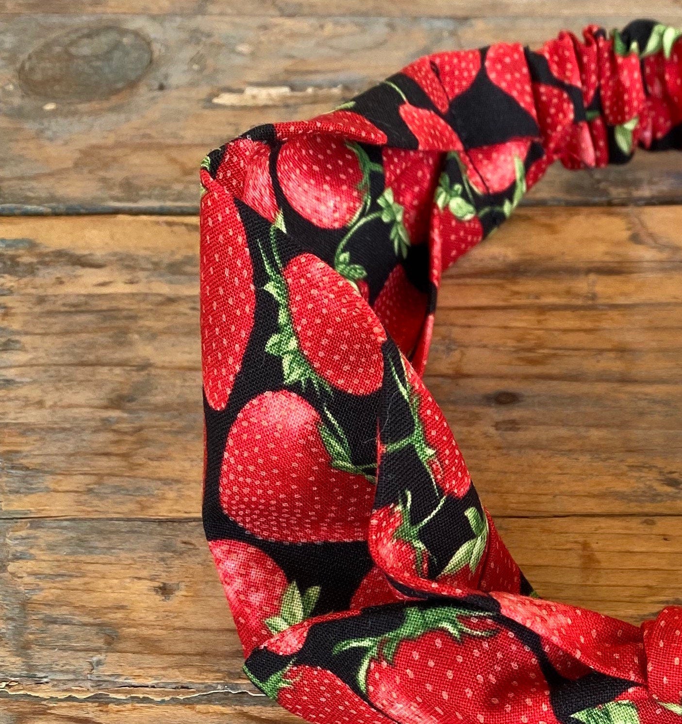 Strawberry Elastic Head Wrap Headband