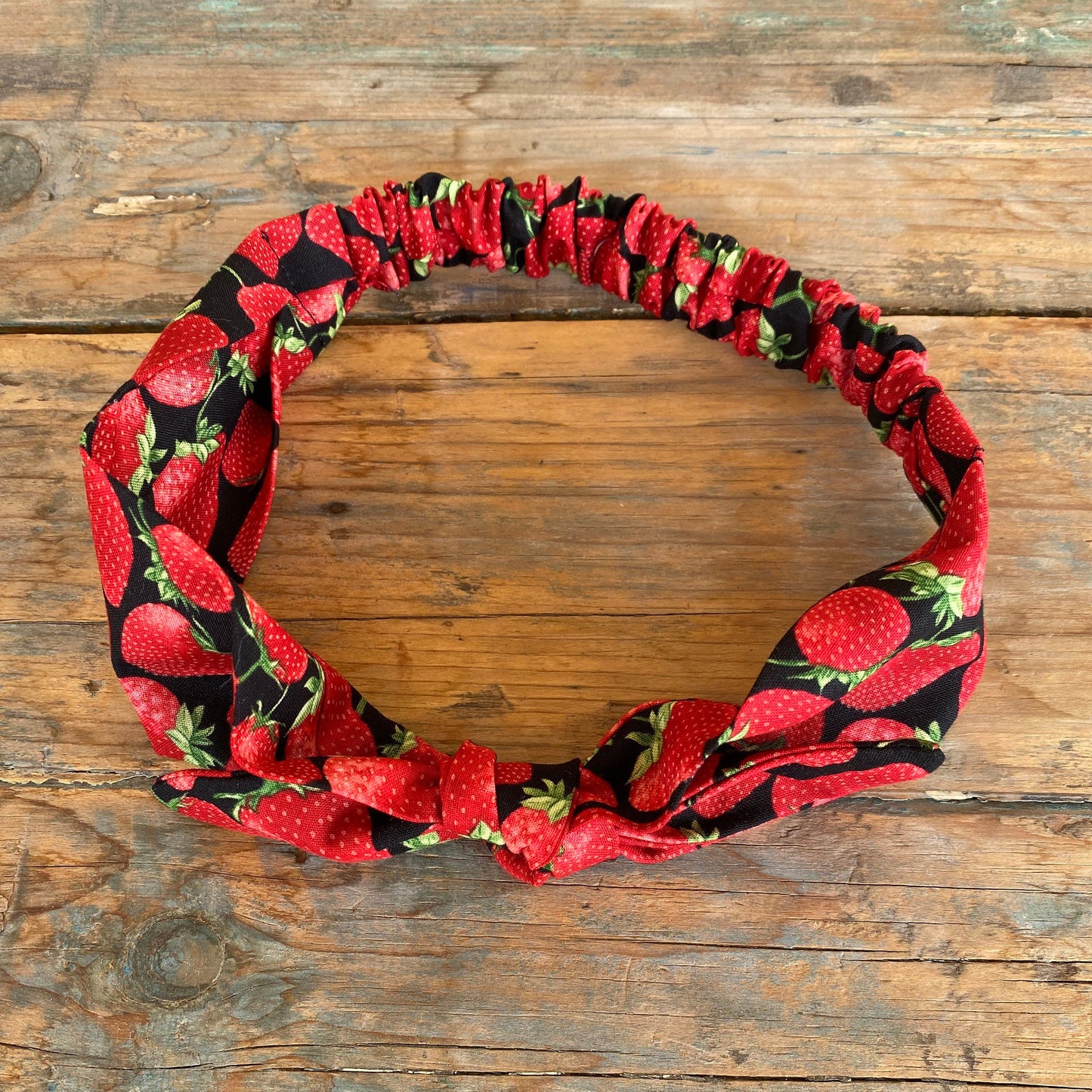 Strawberry Elastic Head Wrap Headband