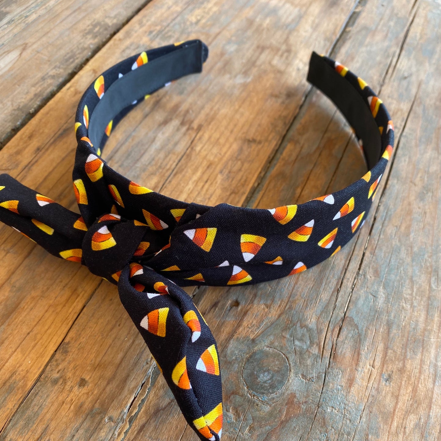 Halloween Candy Corn Knot Tie Headband