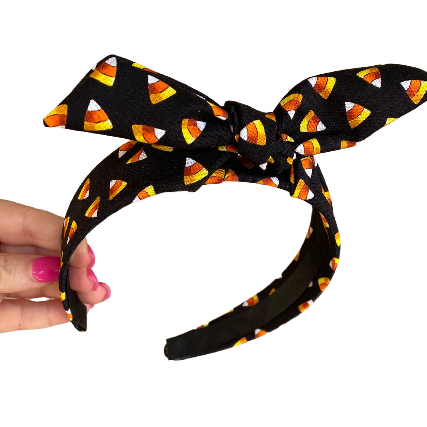 Halloween Candy Corn Knot Tie Headband