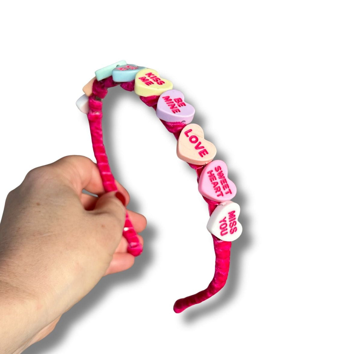 Candy Heart Headband & Barrette SET | Handmade | Shirk Designs