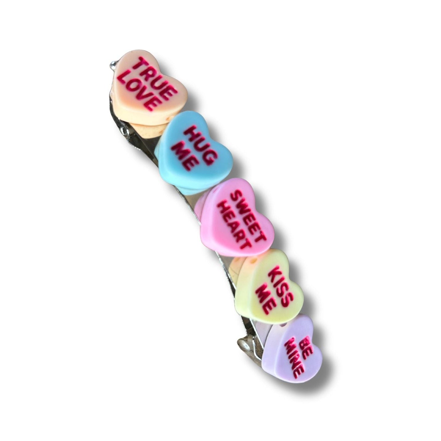 Candy Heart Headband & Barrette SET | Handmade | Shirk Designs