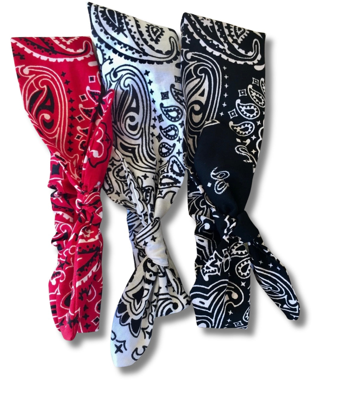 Traditional Paisley Bandana Elastic Head Wrap Headband