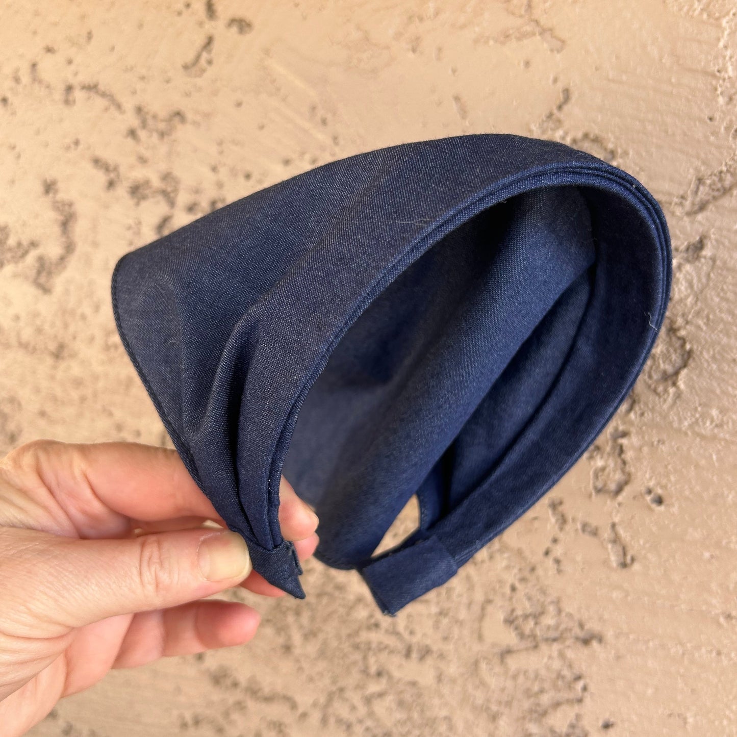 Chambray Head Scarf Headband | Denim Hairband Head Scarf