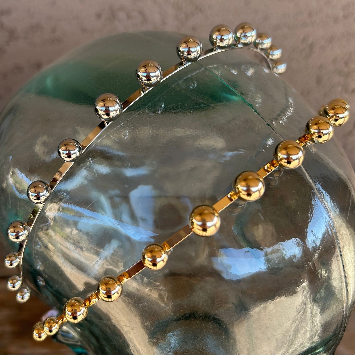 Elegant Ball Bead Headband | Minimalist Hairband