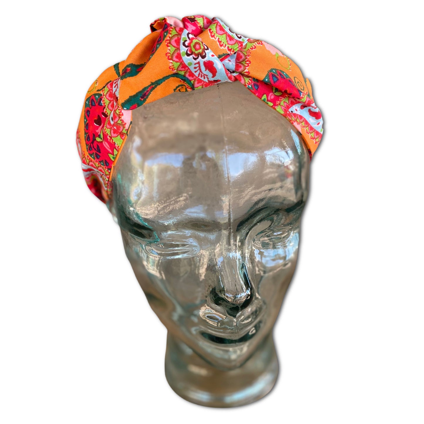 Paisley Top Knot Headband