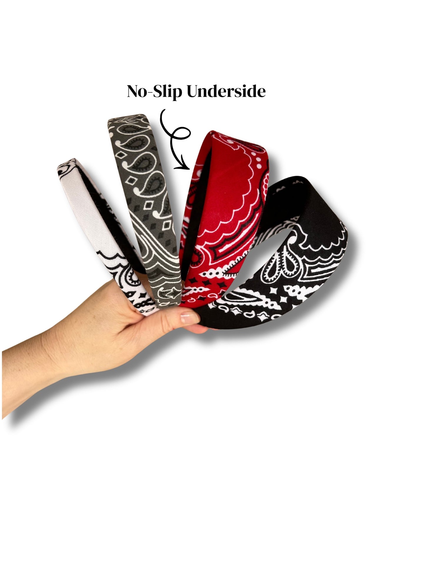 No-Slip Paisley Bandana Headband
