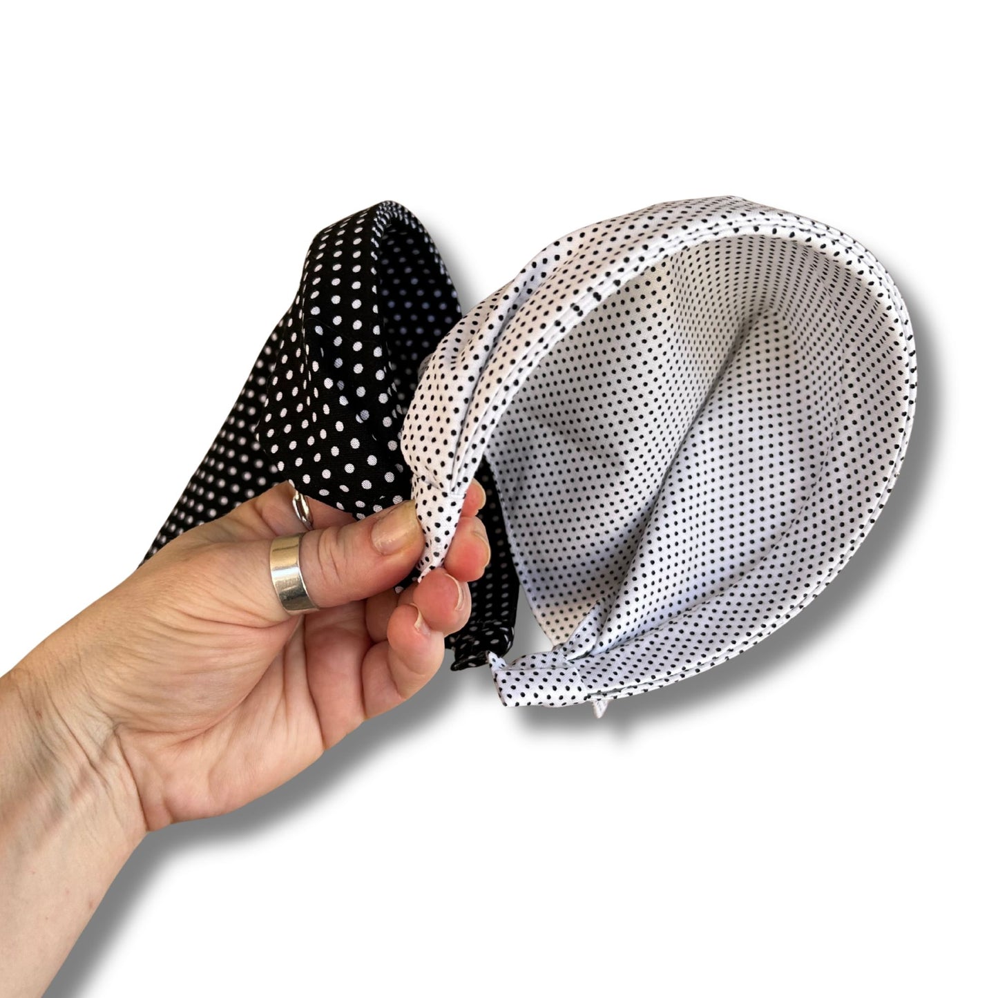Polka Dot Head Scarf Headband | Non- Slip Head Scarf Headband
