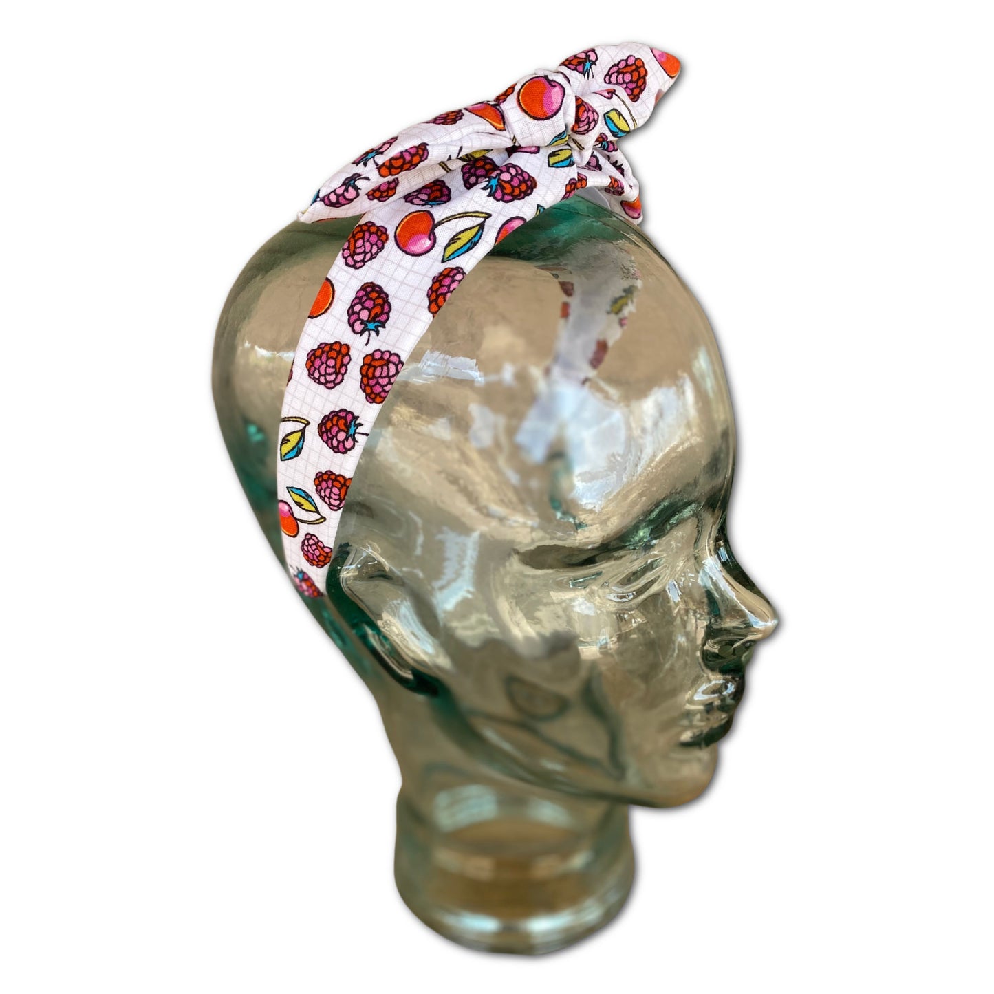 Razzle Cherry Printed Knot Tie Headband