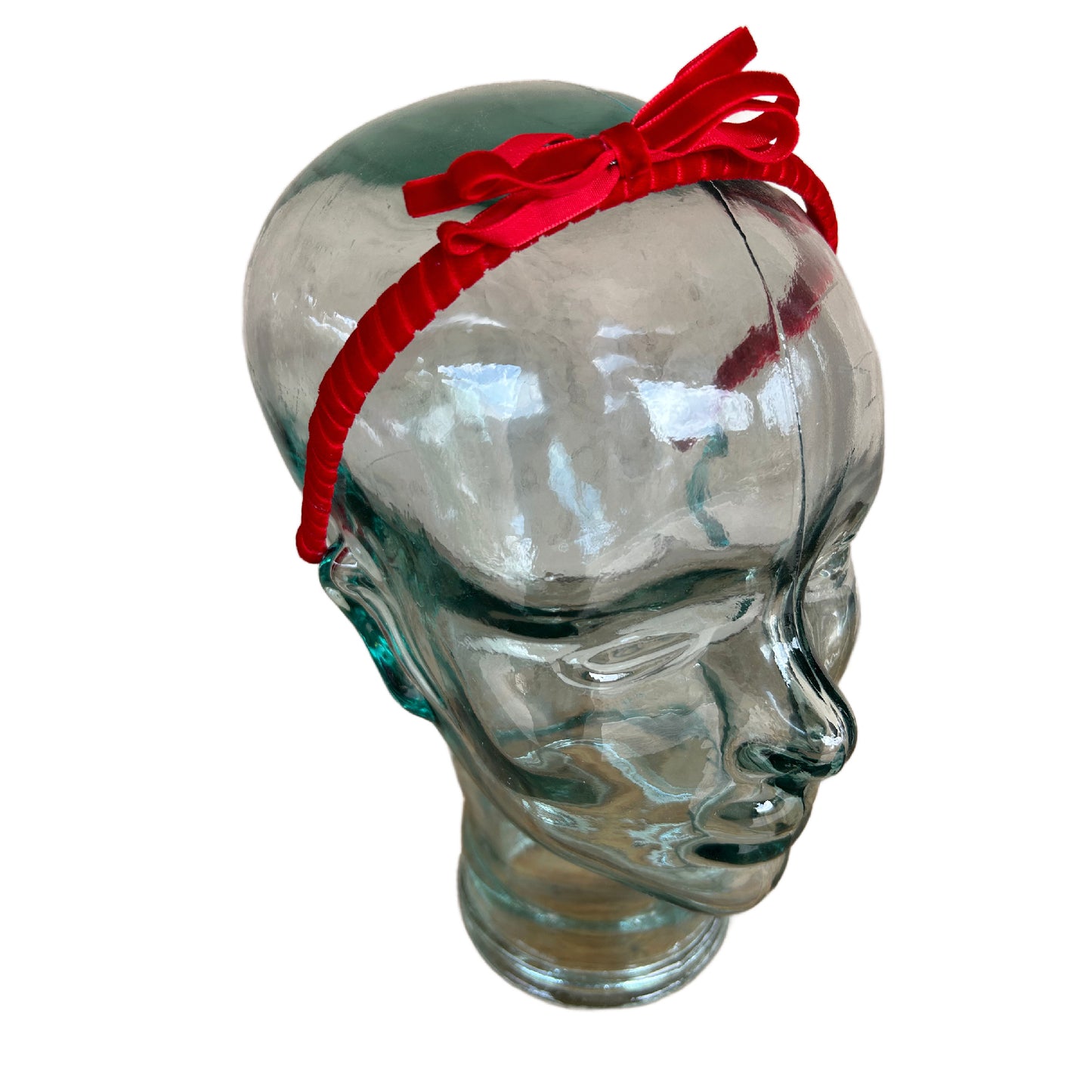 Red Velvet Rhinestone Stacker Headband SET