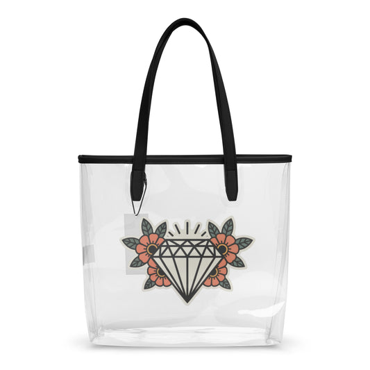 Diamond Tattoo Clear Tote Bag