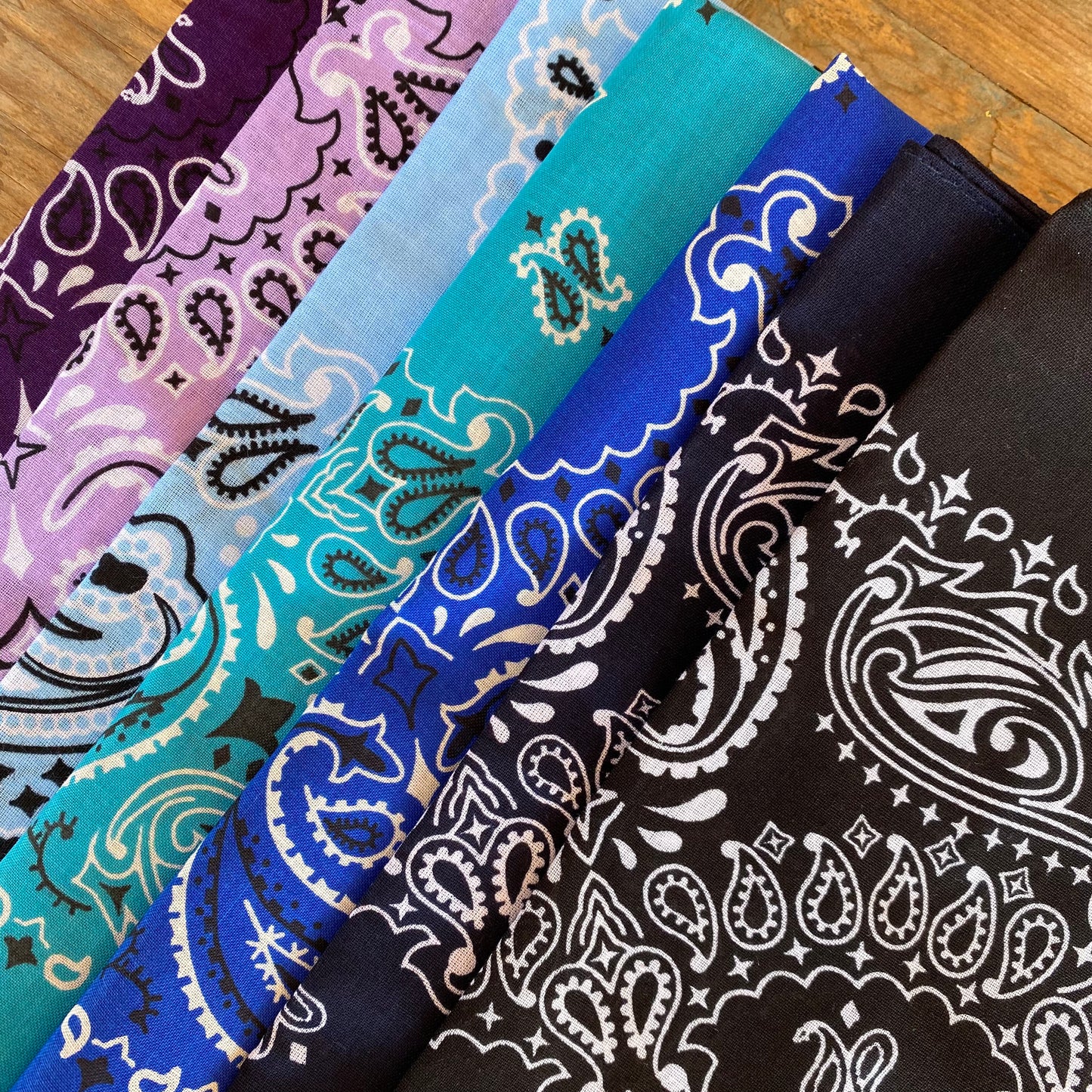 Traditional Paisley Bandana Elastic Head Wrap Headband