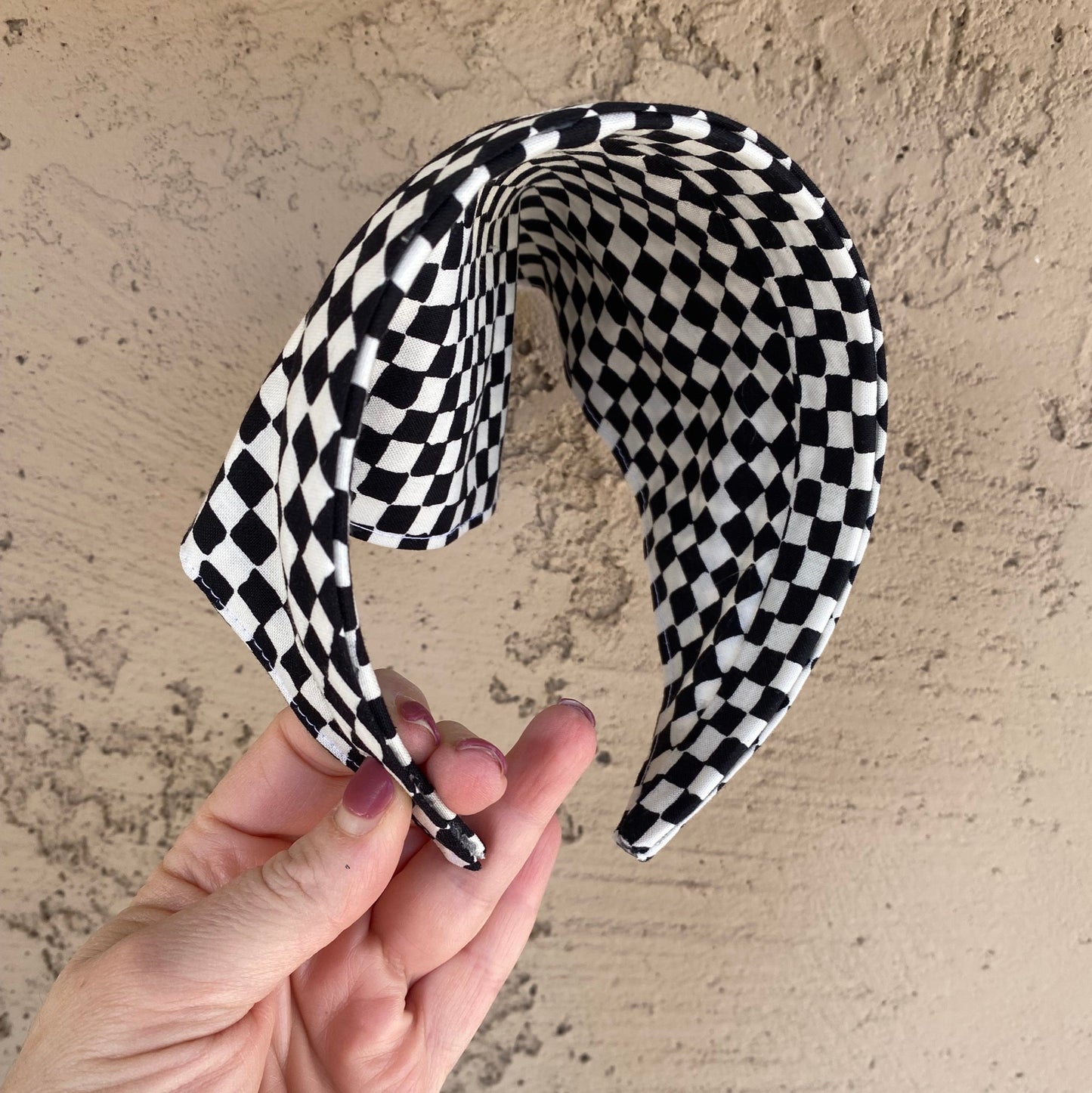 Checkerboard Triangle Head Scarf Headband
