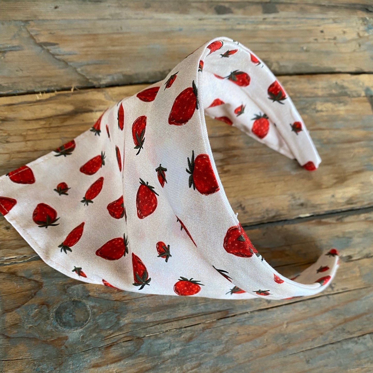 Boho Strawberry Head Scarf Headband