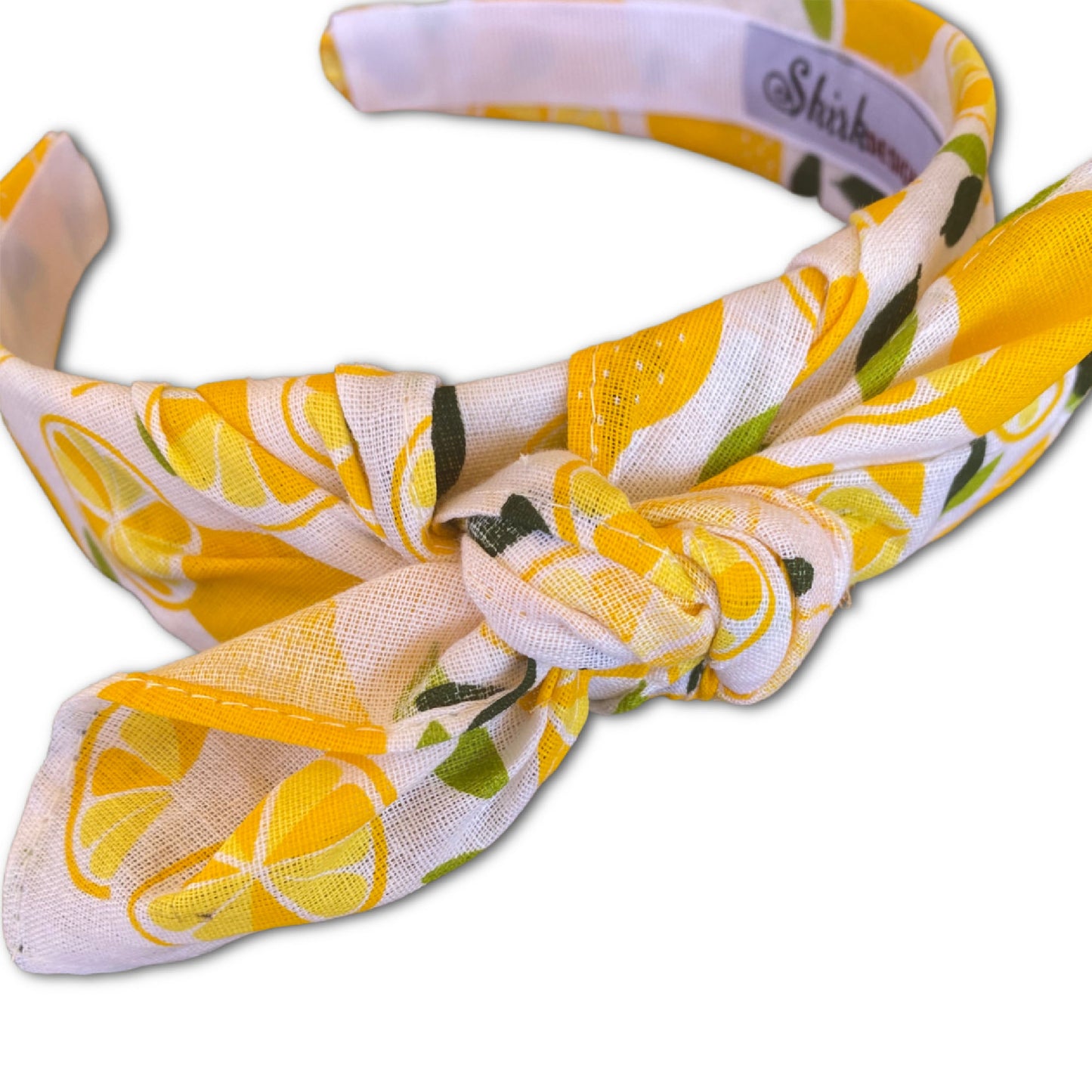 Spring Lemon Knot Tie Headband