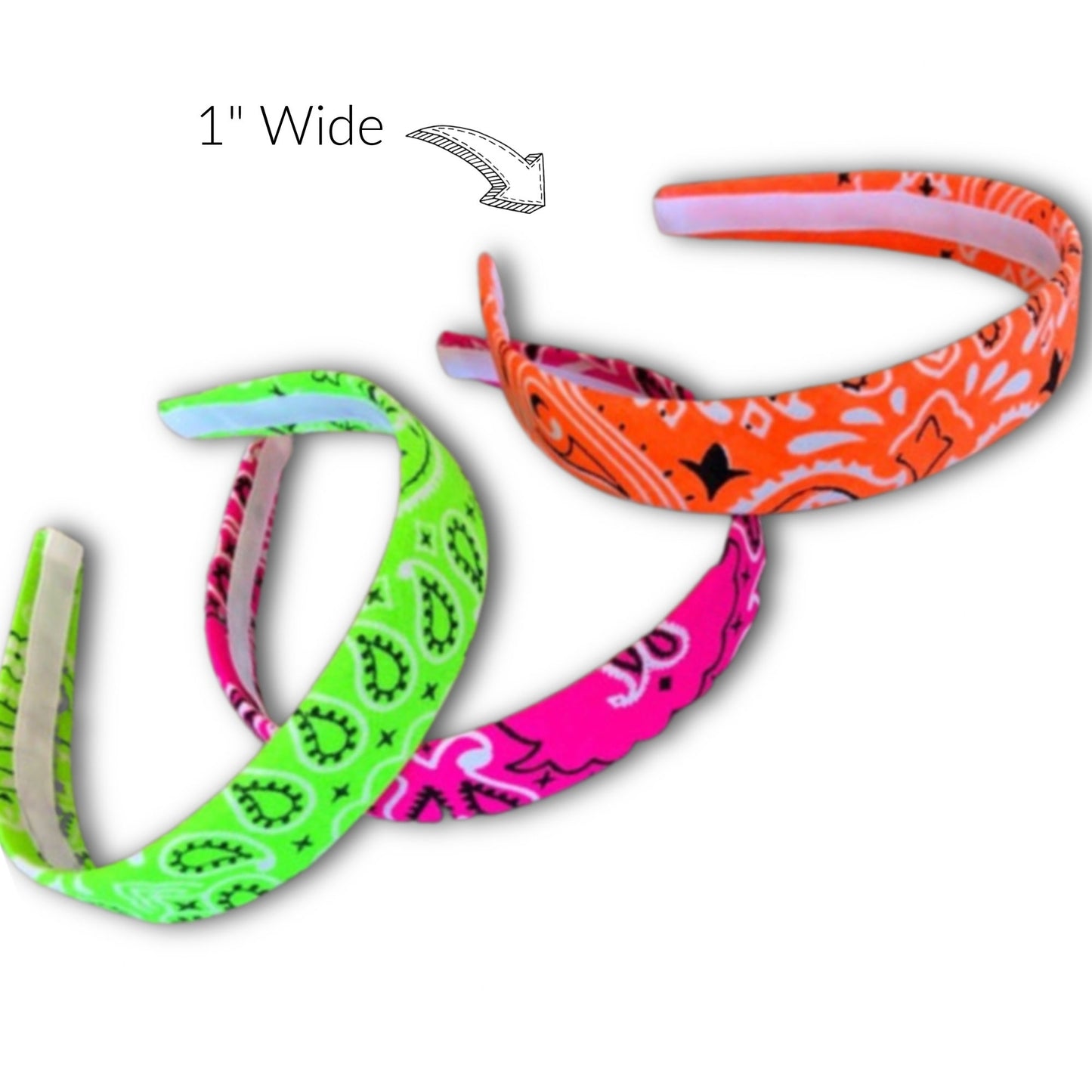 NEON Traditional Paisley Bandana Headband