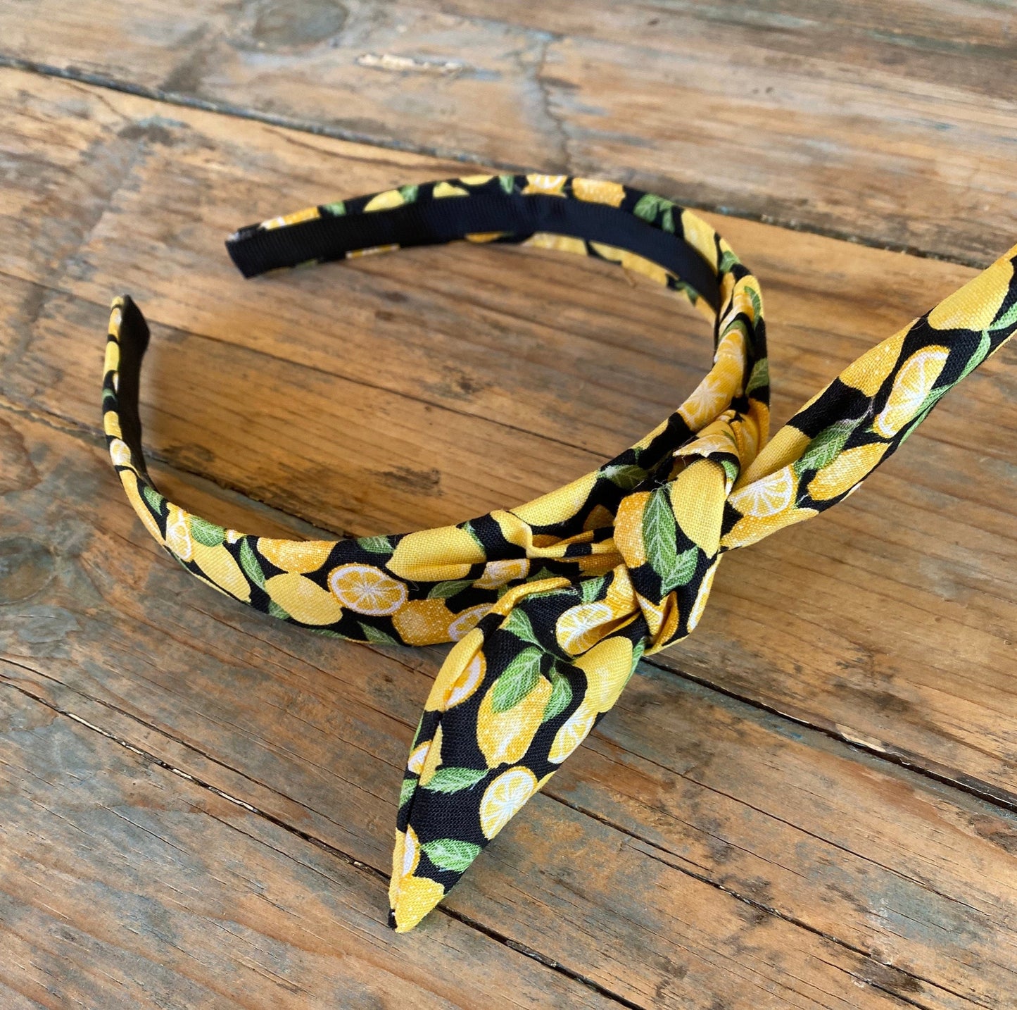 Lemon Knot Tied Headband