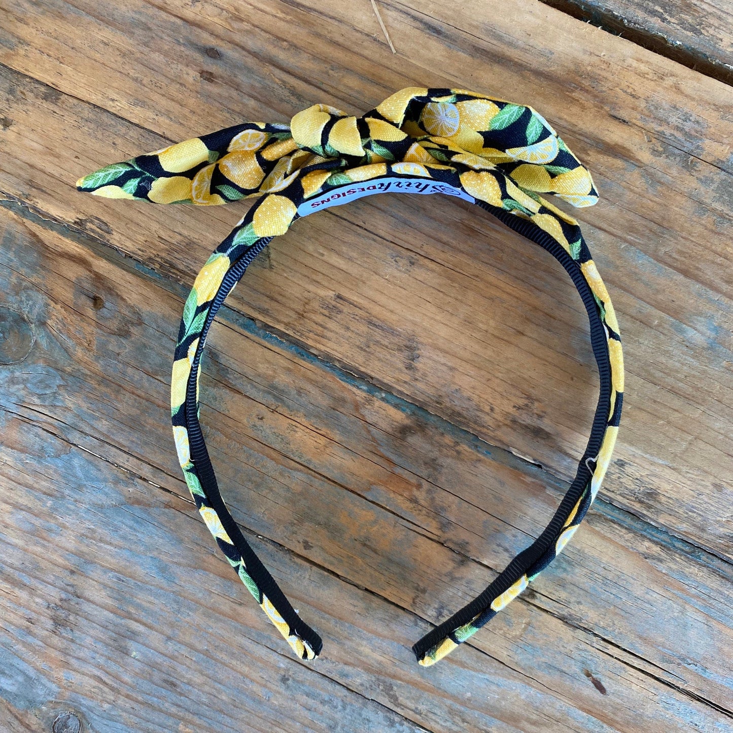 Lemon Knot Tied Headband