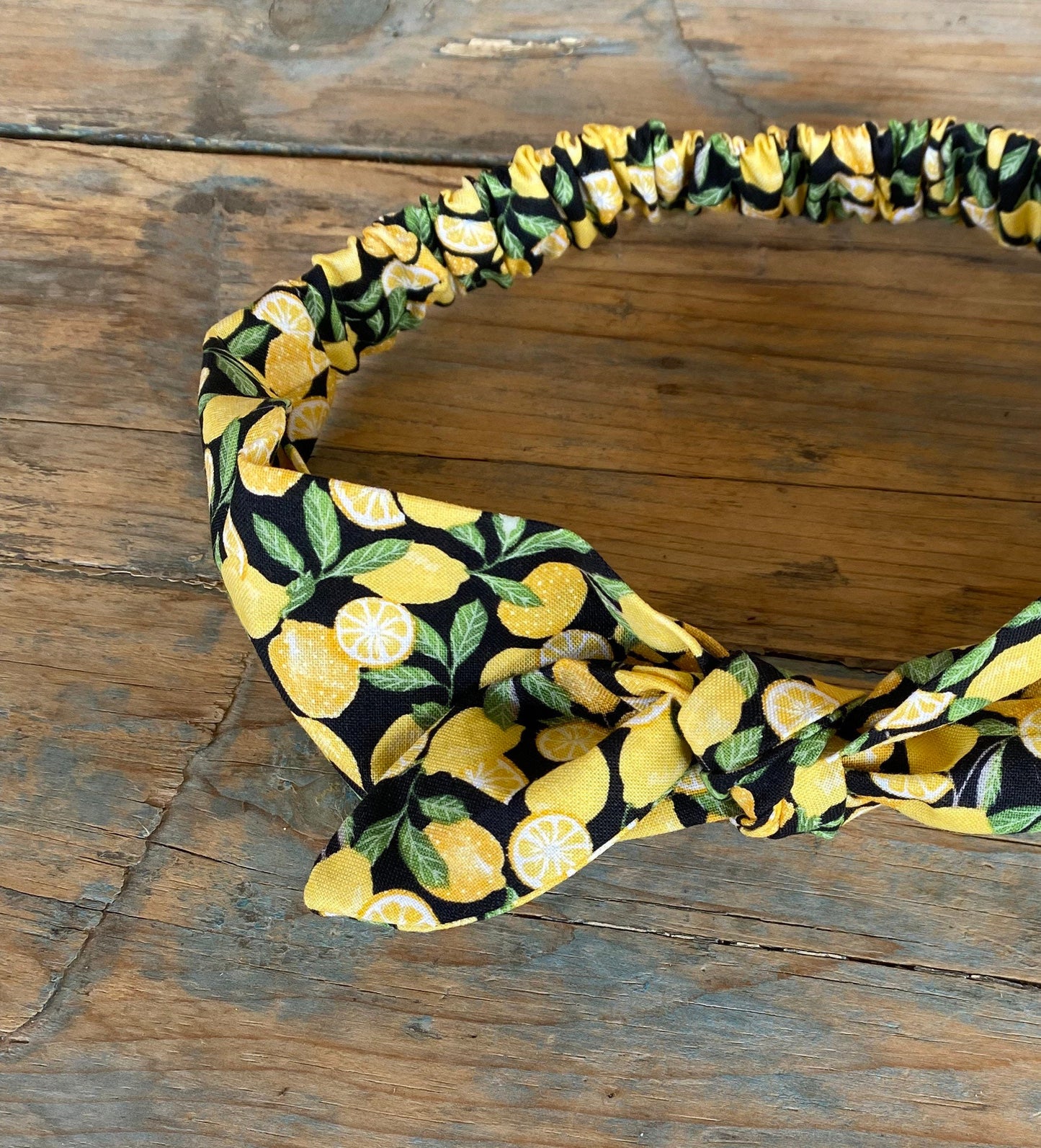 Lemon Elastic Head Wrap Headband