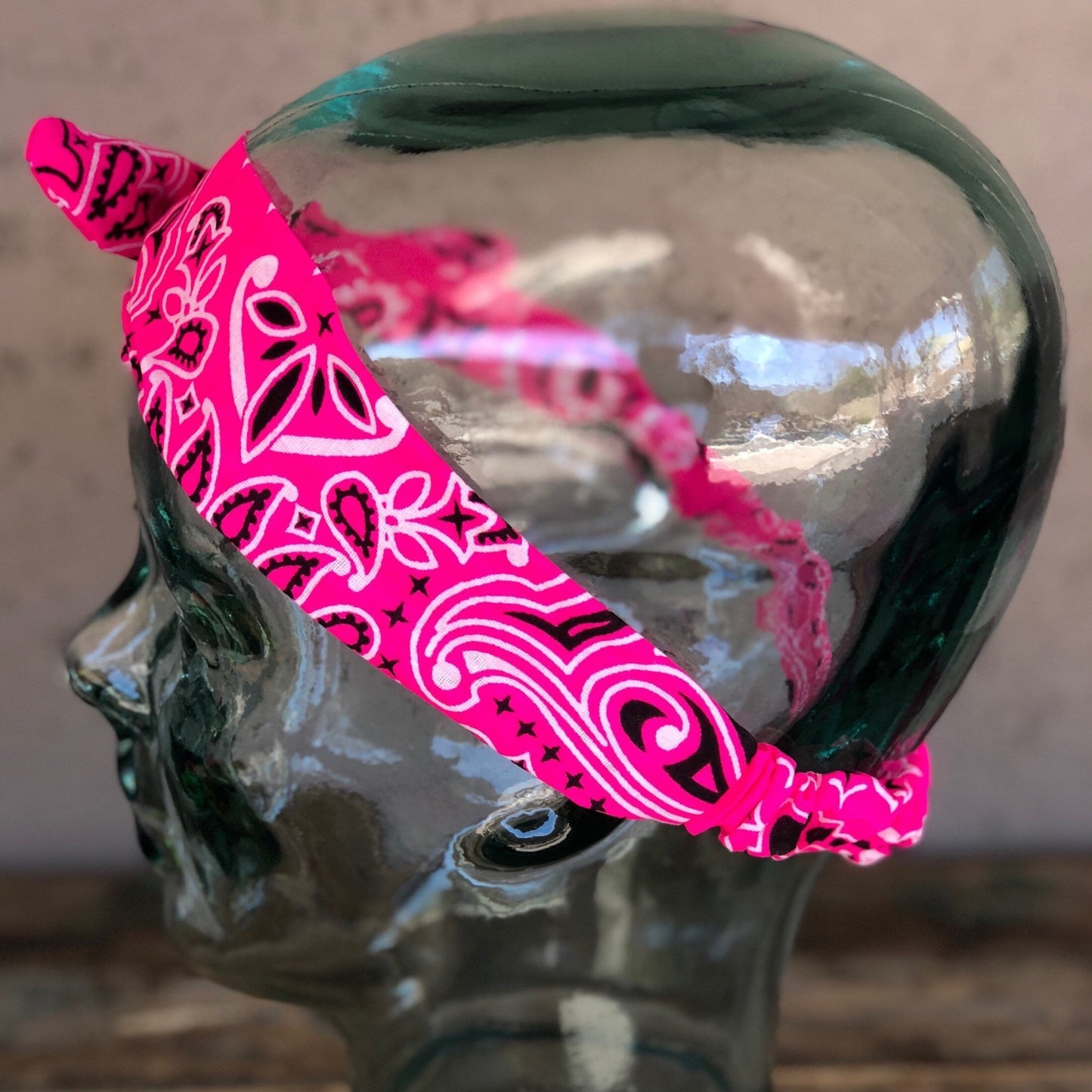 NEON Traditional Paisley Bandana Elastic Headband