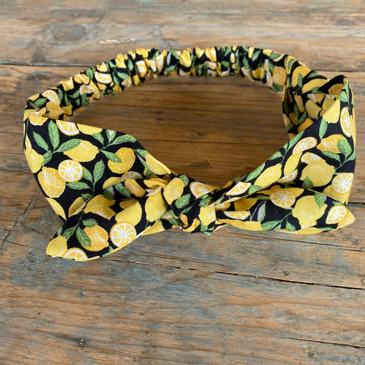 Lemon Elastic Head Wrap Headband