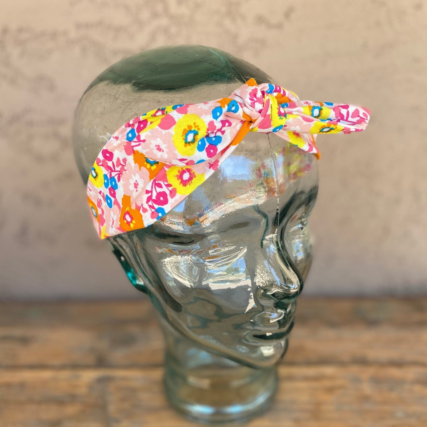 Bright Floral Elastic Head Wrap Headband