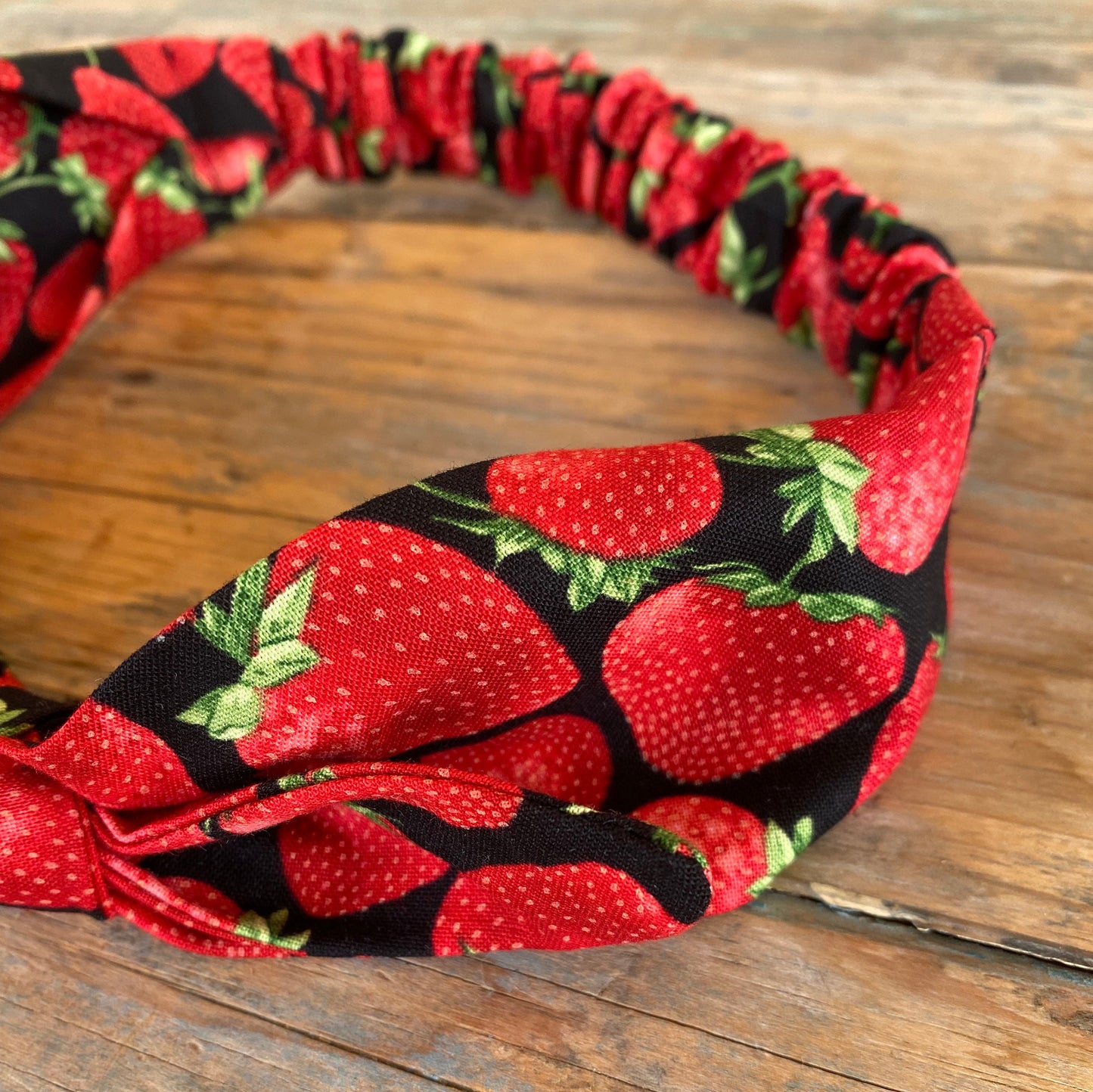 Strawberry Elastic Head Wrap Headband