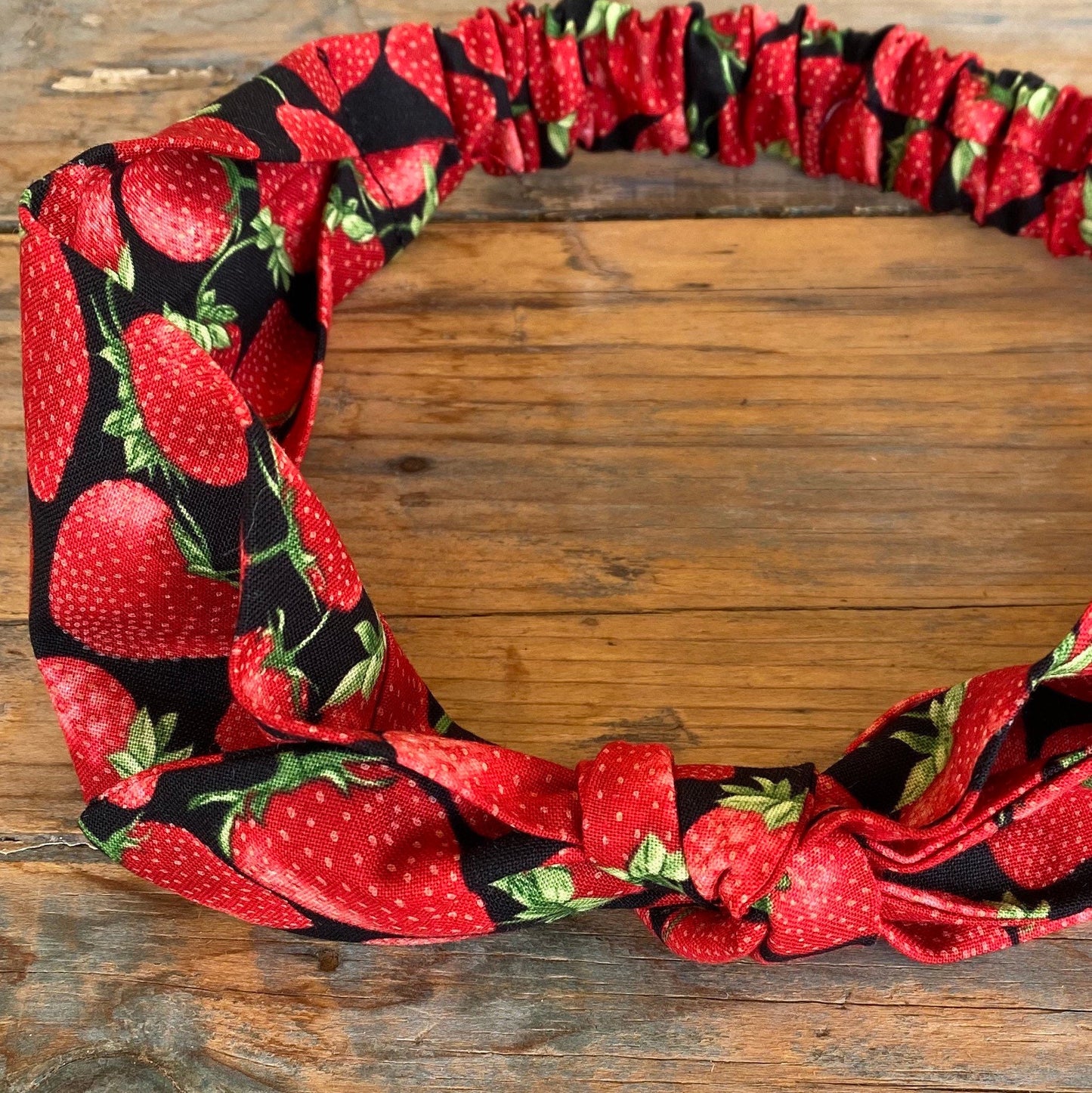 Strawberry Elastic Head Wrap Headband